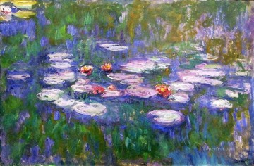 Claude Monet Painting - nenúfares flores grandes Claude Monet